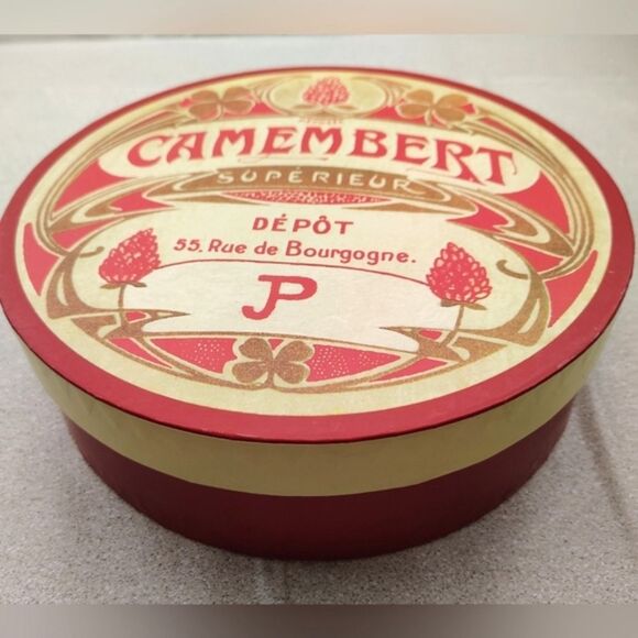 Vintage Camembert Cheese Plates Plate Set X 4 Home Party Kitchen - Picture 8 of 11